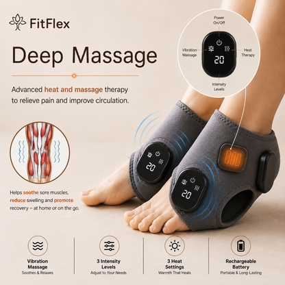 OrthoPulse™ – Ankle Heat & Vibration Relief Wrap